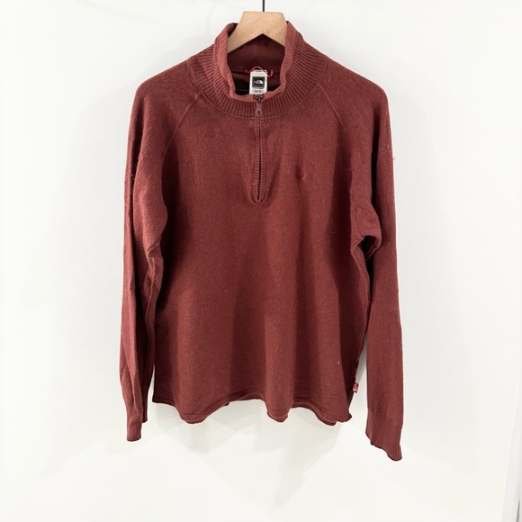 The North Face Men’s Quarter Zip Sweater Brown Size XXL - Picture 1 of 5